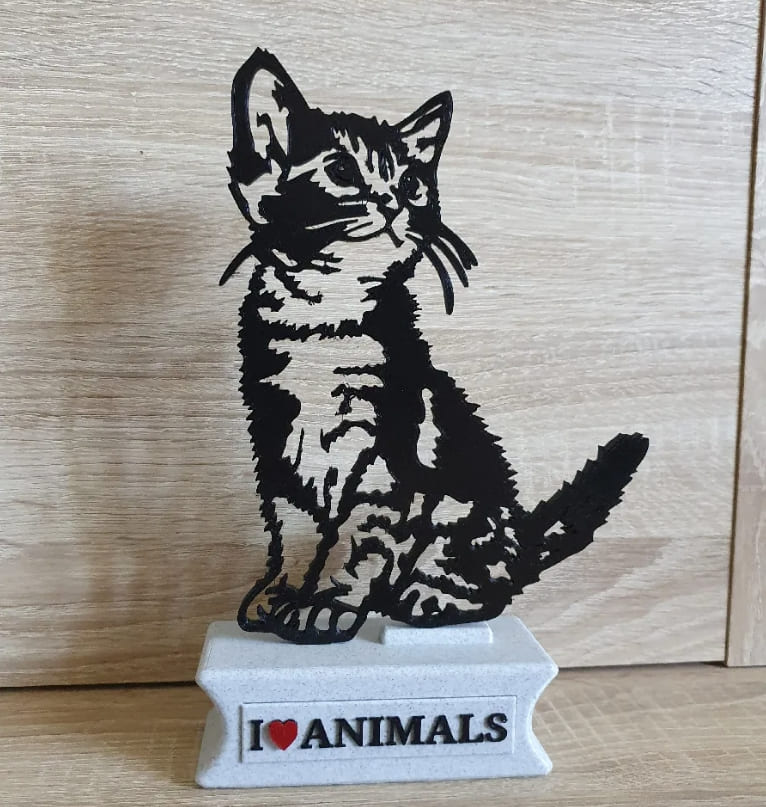 3d printed animals_cat